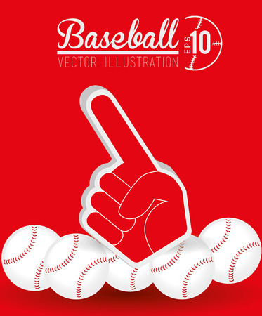 Sport design over red background, vector illustration.のイラスト素材