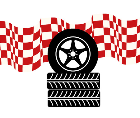 Tire design, vector illustration.のイラスト素材