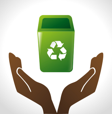 Ecology design over white background, vector illustration.のイラスト素材