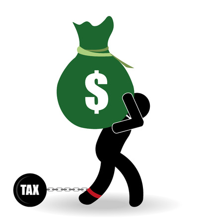 Tax design over white background, vector illustration.のイラスト素材