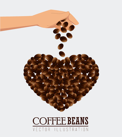 Coffee design over white background, vector illustration.のイラスト素材