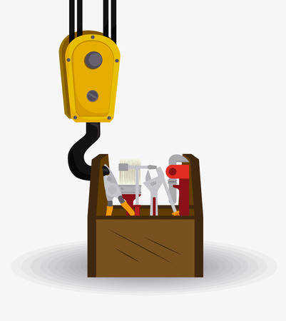 Tools design over white background, vector illustration.のイラスト素材