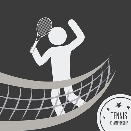 Sport design over gray background, vector illustration.のイラスト素材