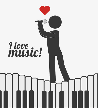 Music design over white background,vector illustration.のイラスト素材