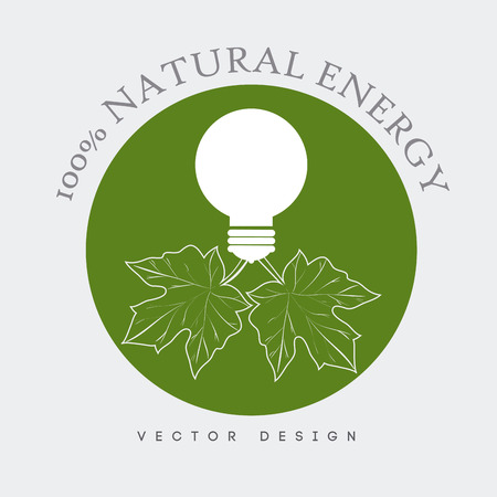 Ecology design over white background, vector illustration.のイラスト素材