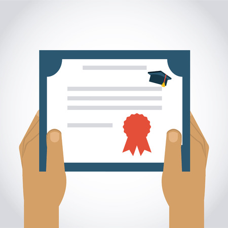 graduation concept design, vector illustration のイラスト素材