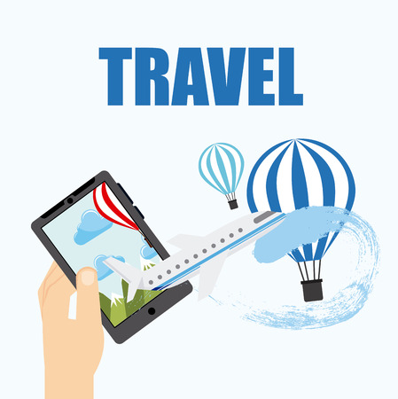 holiday travel design, vector illustration eps10 graphicのイラスト素材