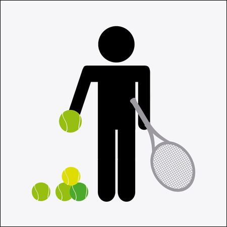 tennis sport design, vector illustration のイラスト素材