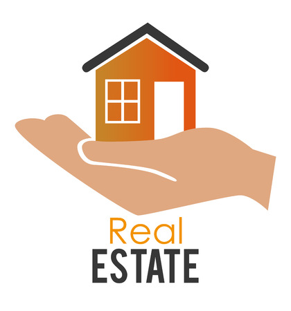 Real estate design over white background, vector illustration.のイラスト素材