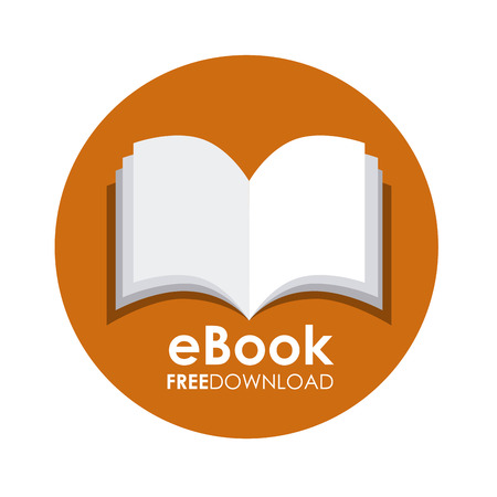 ebook icon design, vector illustrationのイラスト素材