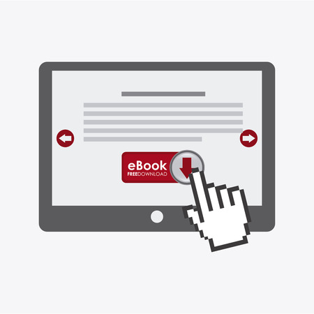 ebook icon design, vector illustrationのイラスト素材