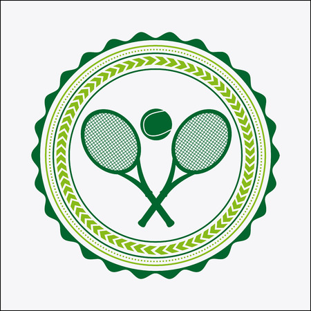 tennis sport design, vector illustration のイラスト素材