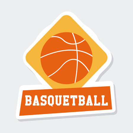 basketball sport design, vector illustrationのイラスト素材