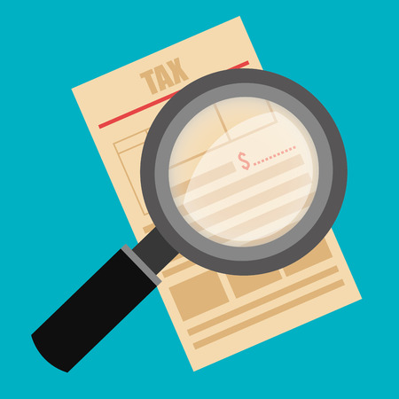 Tax design over blue background, vector illustration.のイラスト素材