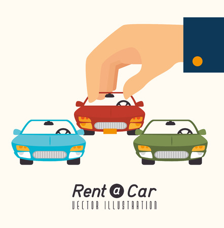 Rent a car design, vector illustration.のイラスト素材