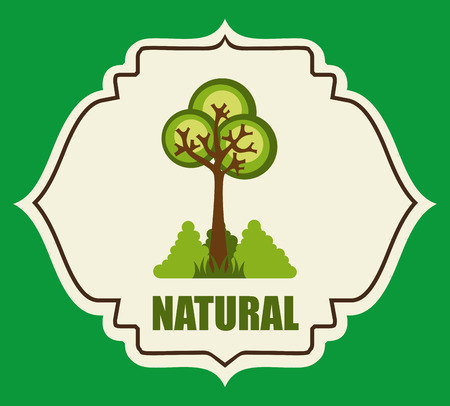 green tree design, vector illustration eps10 graphicのイラスト素材