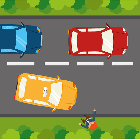 Taxi design over colorful background, vector illustration.のイラスト素材