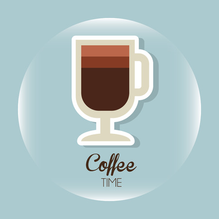 coffee time design, vector illustration graphicのイラスト素材