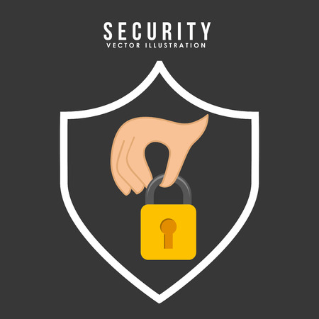 security system design, vector illustration graphicのイラスト素材