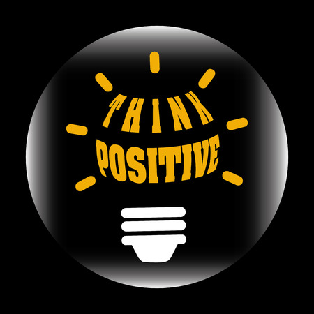 think positive design, vector illustration eps10 graphicのイラスト素材