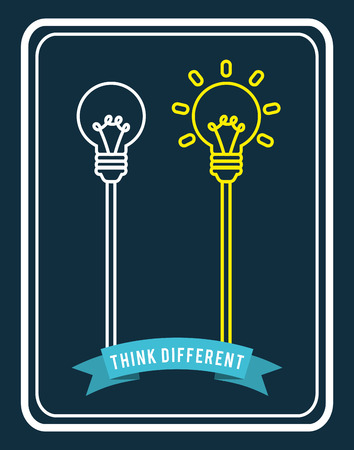 think different design, vector illustration eps10 graphicのイラスト素材