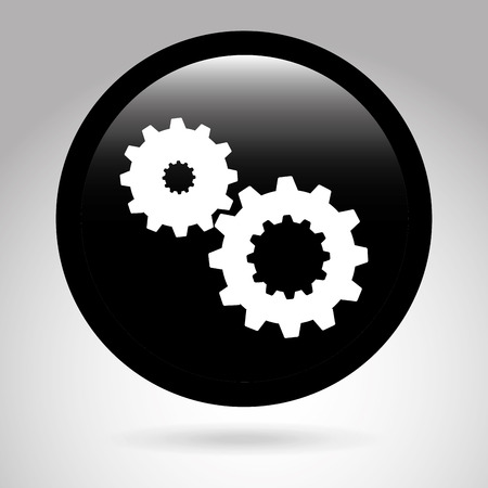 settings  button design, vector illustration eps10 graphicのイラスト素材