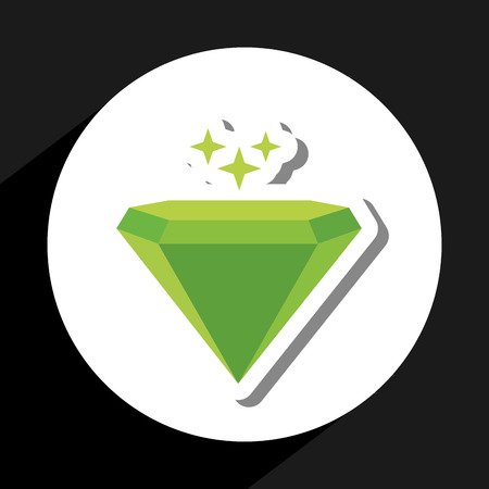 emerald icon design, vector illustration eps10 graphicのイラスト素材