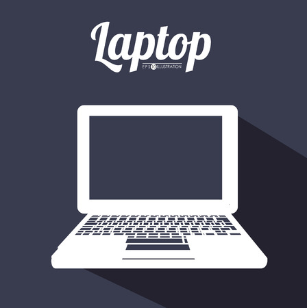 laptop icon design, vector illustration eps10 graphicのイラスト素材