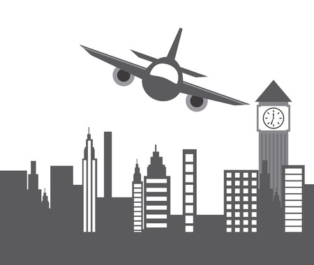 airplane concept design, vector illustration graphicのイラスト素材