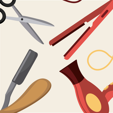 barber shop design, vector illustrationのイラスト素材