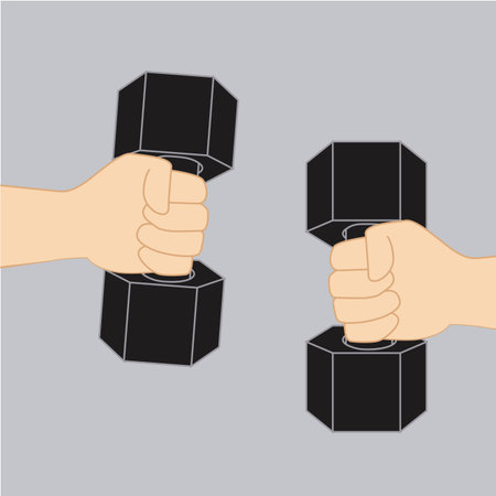 gym concept design, vector illustrationのイラスト素材