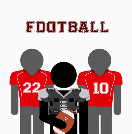 american football designのイラスト素材