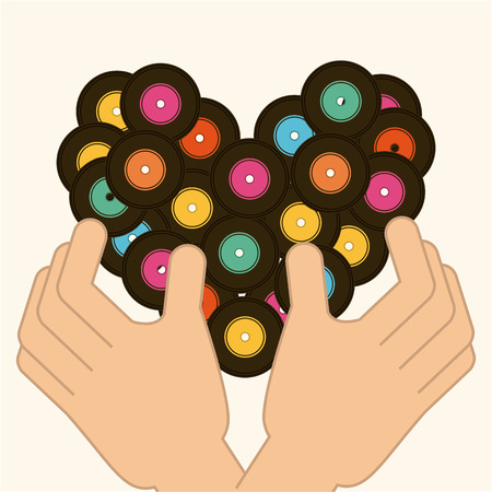 music lifestyle design, vector illustration eps10 graphicのイラスト素材