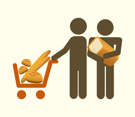 bakery shop designのイラスト素材