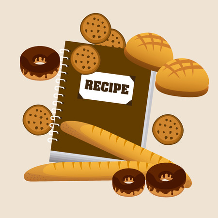 bakery shop designのイラスト素材