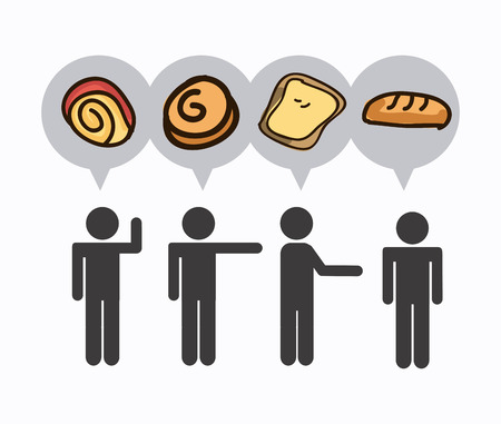 bakery shop designのイラスト素材