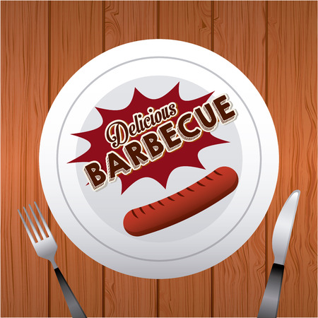 barbecue designのイラスト素材