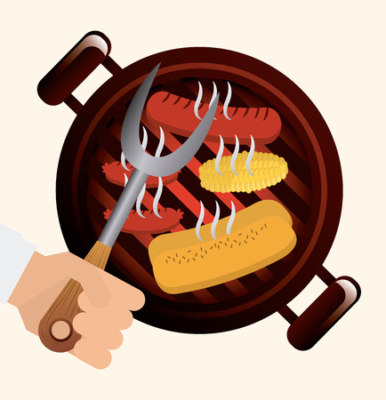 barbecue designのイラスト素材