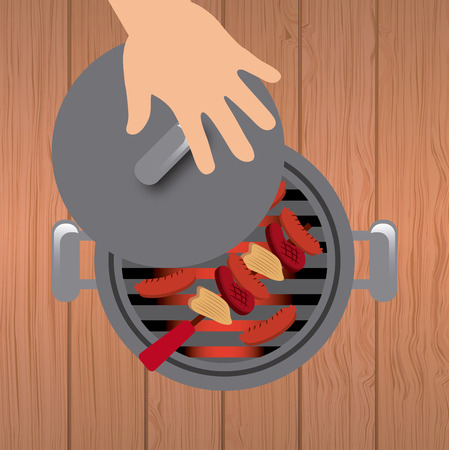 barbecue designのイラスト素材