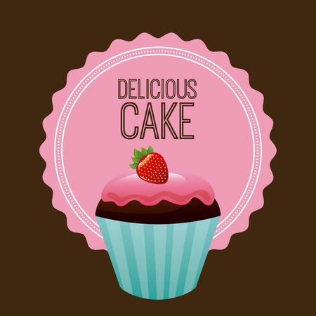 cupcake design, vector illustration eps10 graphicのイラスト素材
