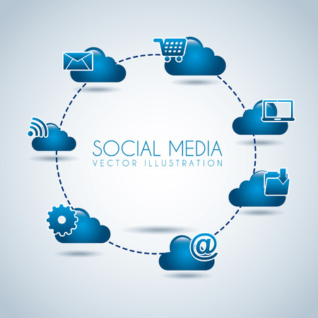 social media design, vector illustration eps10 graphicのイラスト素材