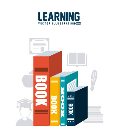 e-learning design, vector illustrationのイラスト素材