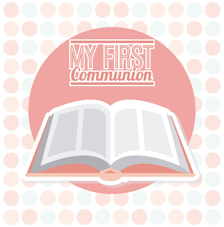 my first communion design, vector illustration のイラスト素材