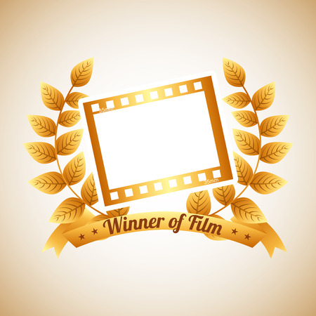 film award design, vector illustration のイラスト素材