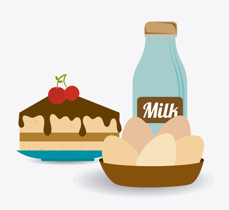Kitchen design over white background, vector illustration.のイラスト素材