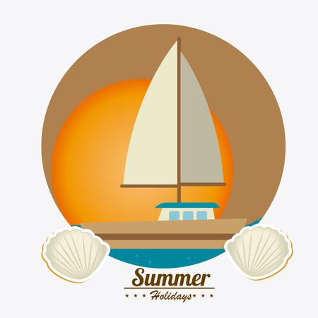 Summer design, vector illustration.のイラスト素材