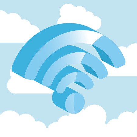 wifi zone design, vector illustration eps10 graphicのイラスト素材