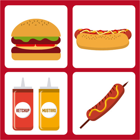 delicious barbecue design, vector illustration eps10 graphicのイラスト素材