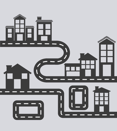 welcome neighborhood design, vector illustration eps10 graphicのイラスト素材