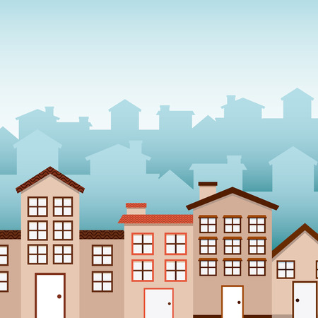 welcome neighborhood design, vector illustration eps10 graphicのイラスト素材